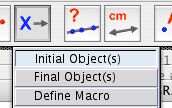 Macro Menu Initial Object