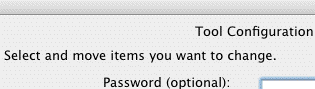 Tools dialog